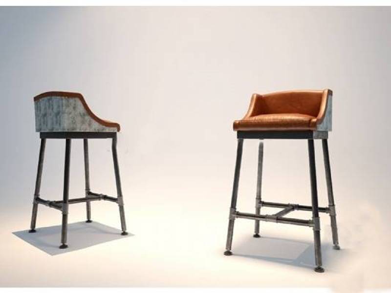 现代皮革吧台椅3D模型下载下载 现代皮革吧台椅3D模型下载下载