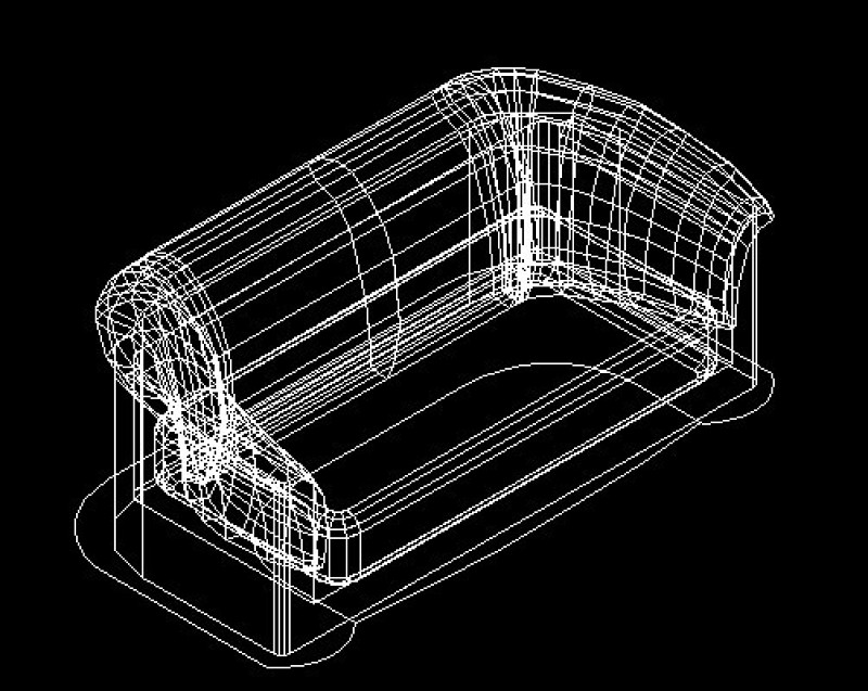 CAD三维沙发素材