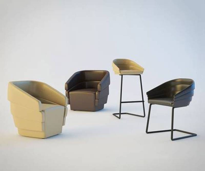 第一季模型套装（国外单体）皮艺时尚椅子方形 椅子 原木 圆形 金属 单体 原木椅3D模型下载 第一季模型套装（国外单体）皮艺时尚椅子方形 椅子 原木 圆形 金属 单体 原木椅3D模型下载
