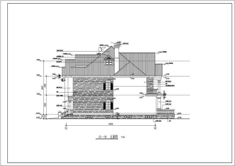 某三层高档别墅全套建施图