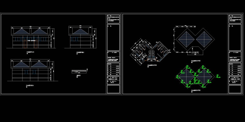 生态厕所cad建筑图纸