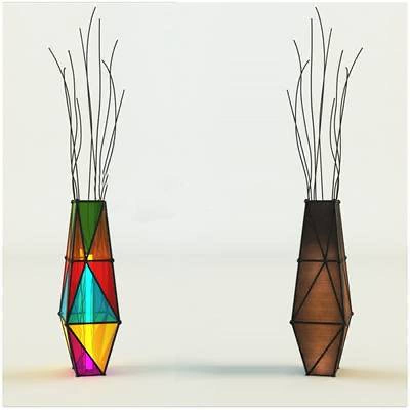 现代彩色玻璃装饰灯3D模型下载 现代彩色玻璃装饰灯3D模型下载