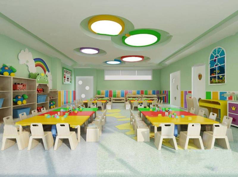 现代幼儿园教室3D模型下载 现代幼儿园教室3D模型下载