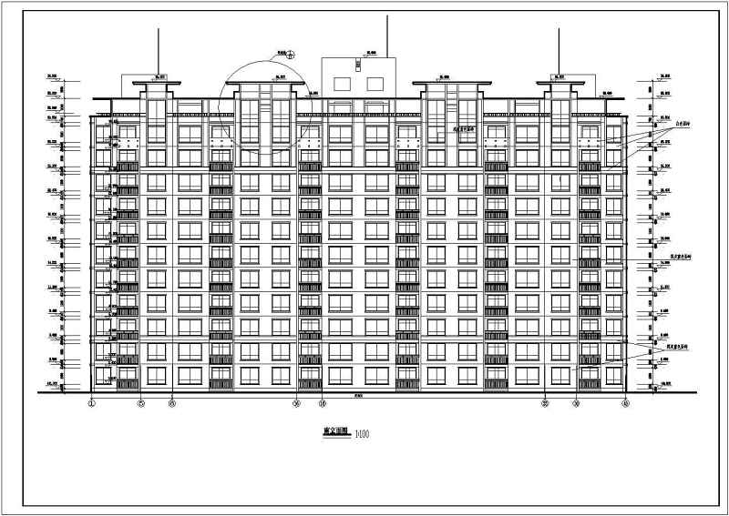 高层住宅楼建筑方案全套CAD图纸