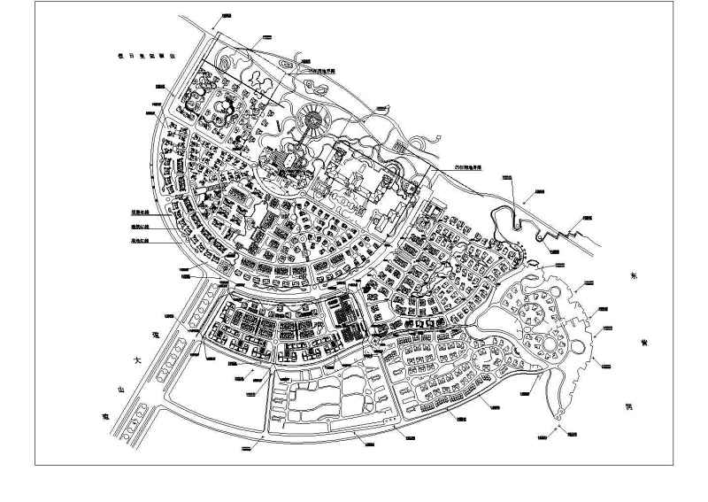 鲁能·海蓝椰风别墅群整体规划及坐标图