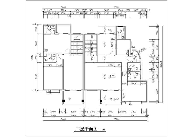 住宅建筑方案设计全套CAD图