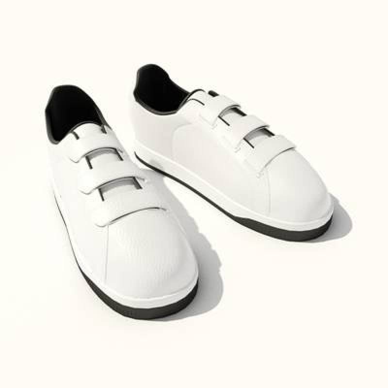 白色皮质鞋子3D模型下载 白色皮质鞋子3D模型下载
