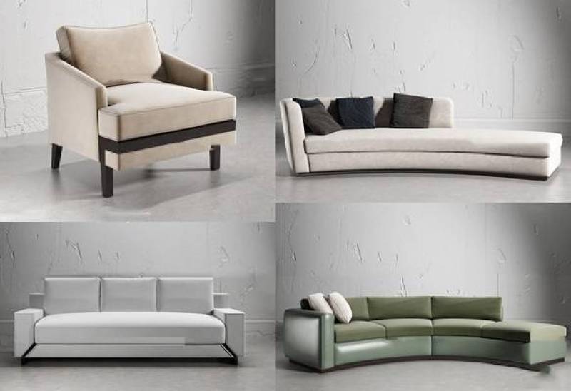 现代弧形沙发组合3d模型下载 现代弧形沙发组合3d模型下载