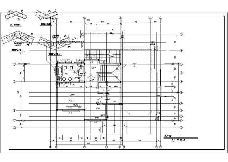 砖混结构住宅别墅cad结构设计施工图