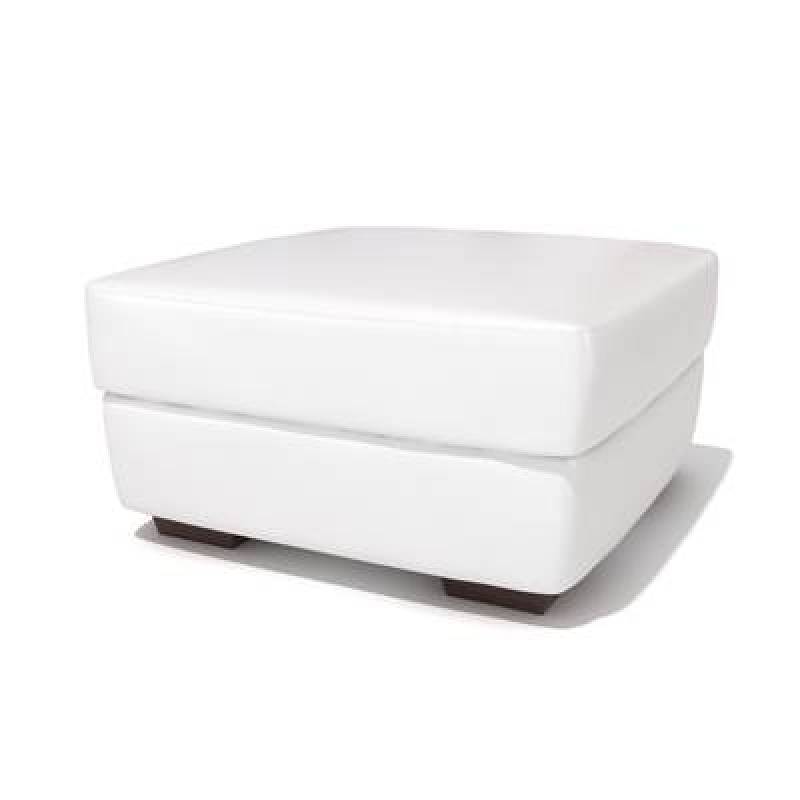 现代白色皮质沙发凳3D模型下载 现代白色皮质沙发凳3D模型下载