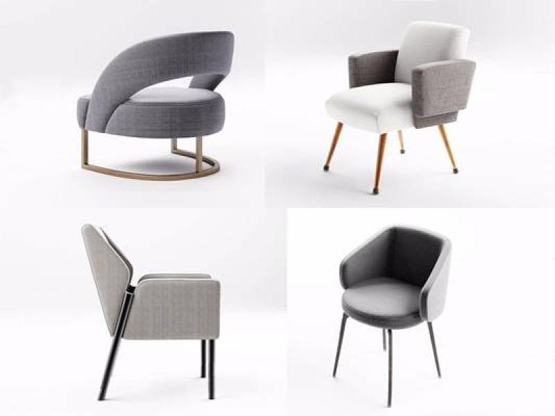 现代沙发椅子组合3D模型下载 现代沙发椅子组合3D模型下载