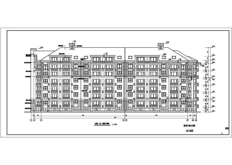 多层住宅楼建筑设计全套CAD图纸