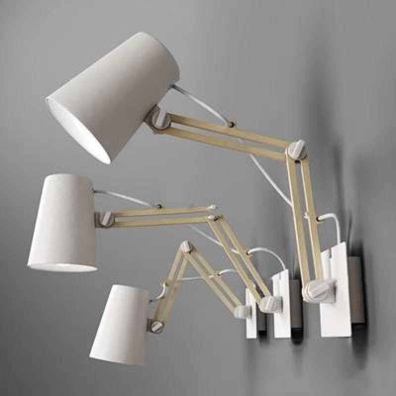 现代金属壁灯3D模型下载 现代金属壁灯3D模型下载