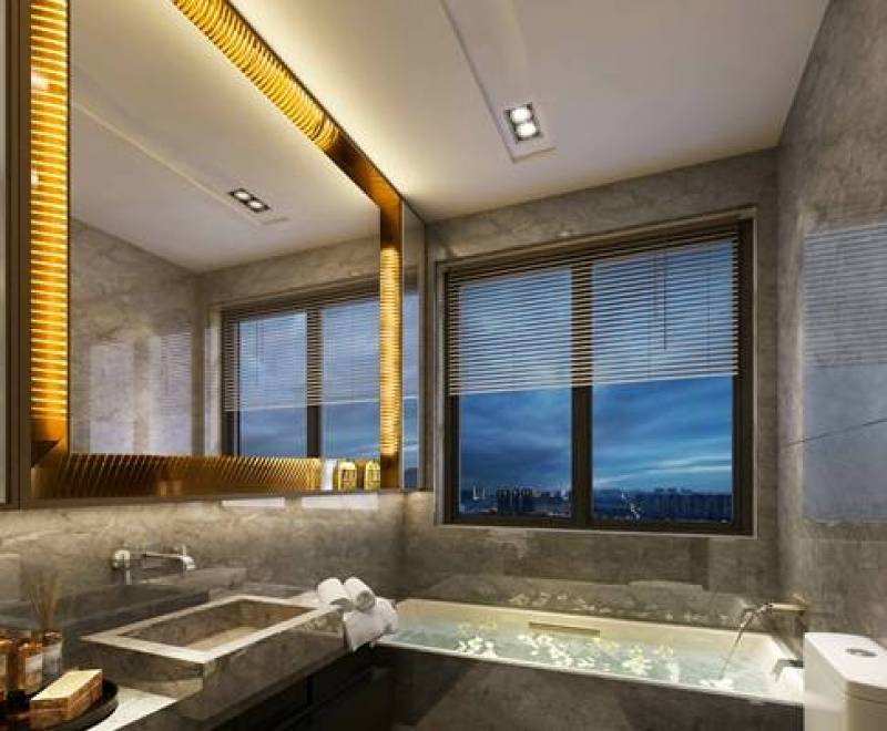 现代家居卫生间 洗面盆 浴缸3D模型下载 现代家居卫生间 洗面盆 浴缸3D模型下载
