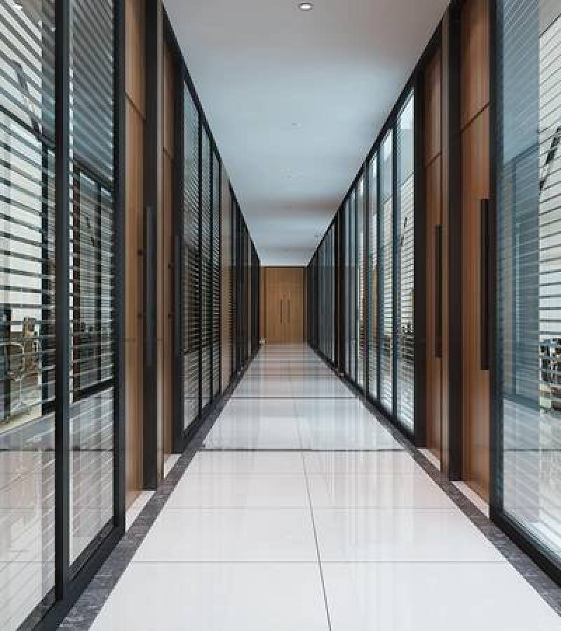 现代办公室过道走廊3D模型下载 现代办公室过道走廊3D模型下载