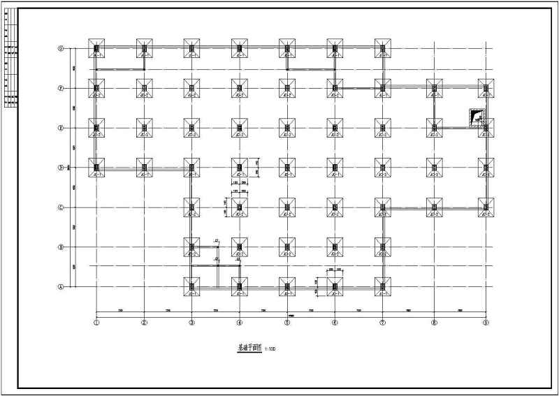 某二层钢结构框架结构施工图（组合楼板）
