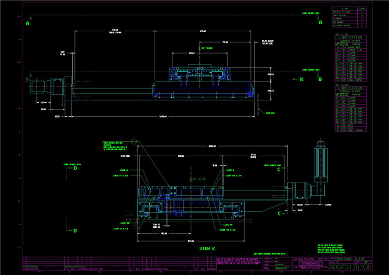 十字滑台CAD机械图纸