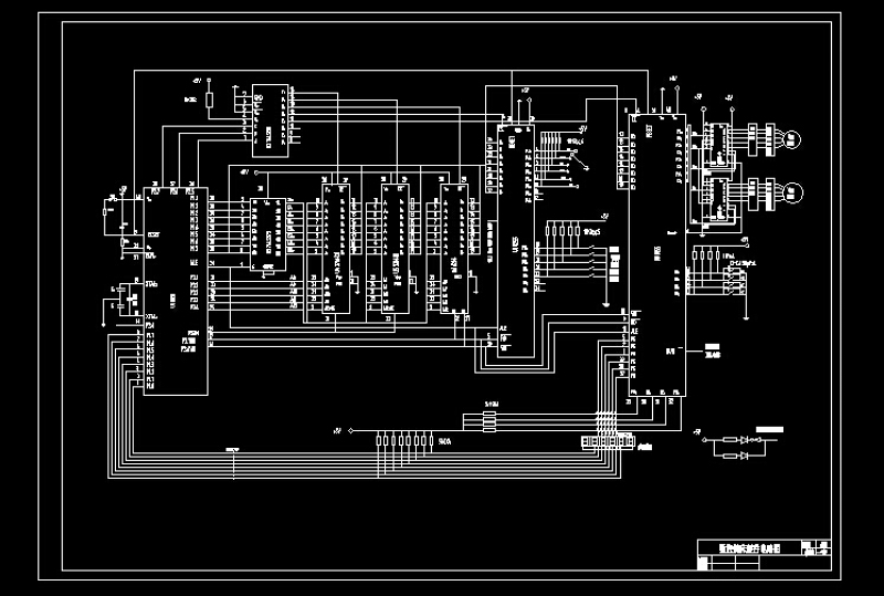 数控铣床硬件电路图CAD图纸