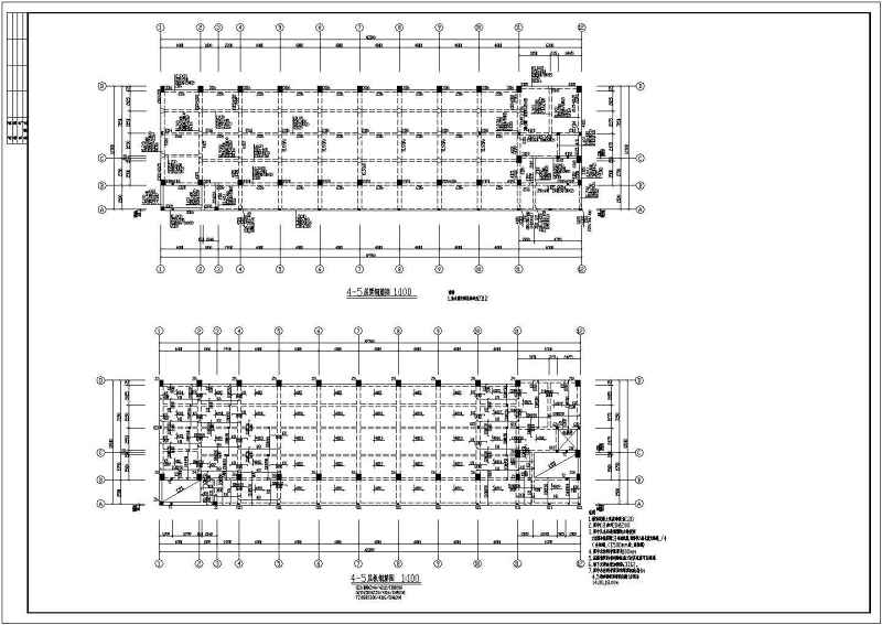 某地多层框架结构办公楼结构设计施工图