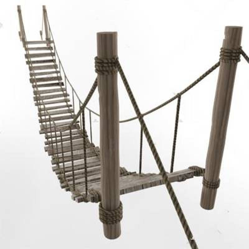 悬索桥 3D模型 下载 悬索桥 3D模型 下载