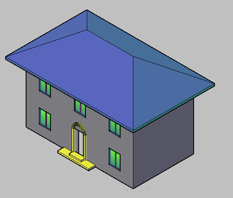 宿舍楼三维CAD模型