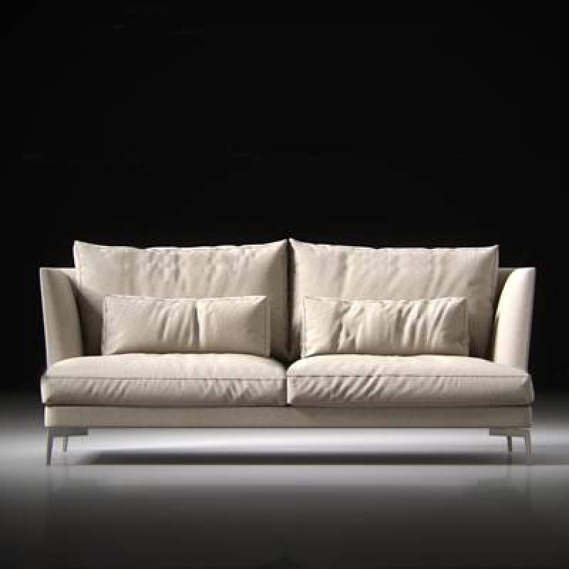 现代布艺双人沙发3D模型下载 现代布艺双人沙发3D模型下载