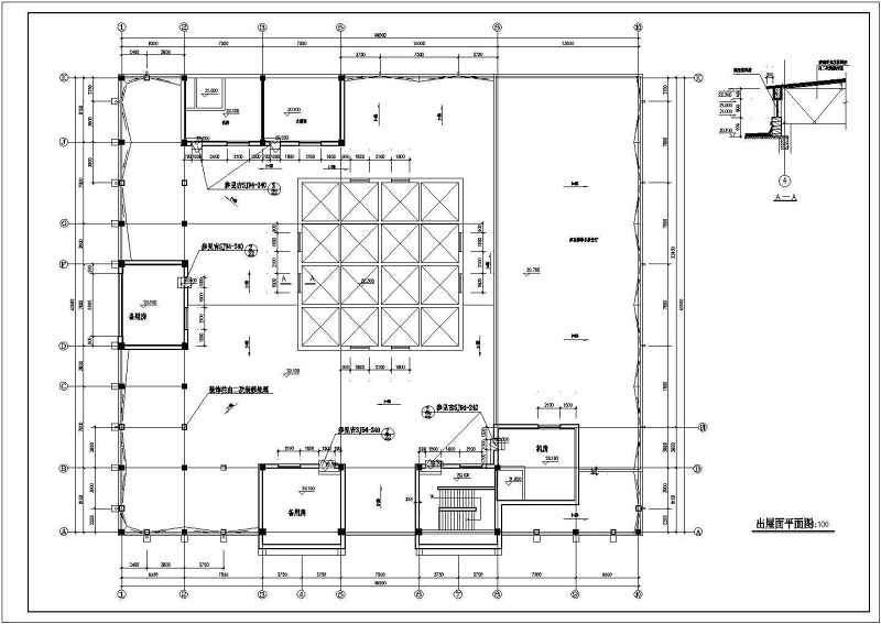 某主体五层局部六层医院建筑平面施工图