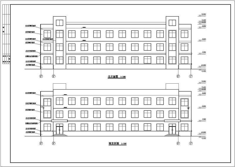 多层宿舍楼建筑方案设计图