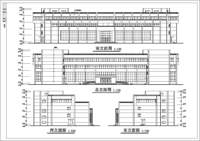 某地三层框架结构商务酒店建筑施工图