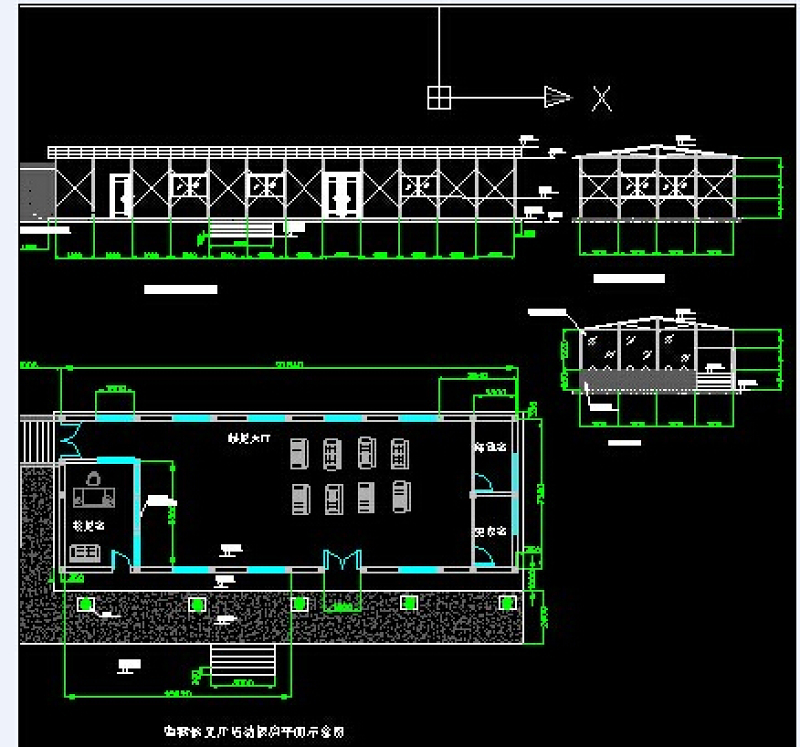 监狱活动板房结构CAD施工图下载