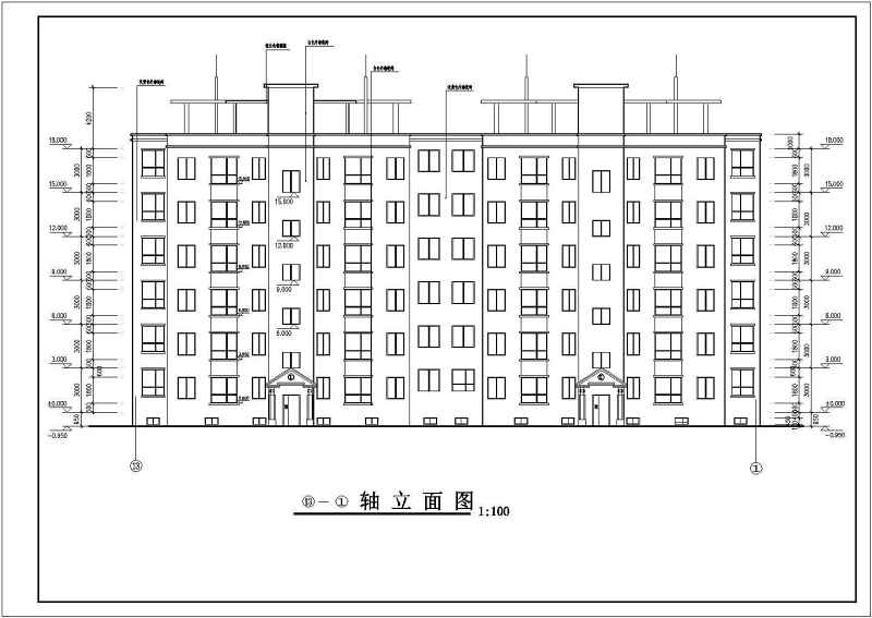某小区六层框架结构住宅楼建筑设计建施图