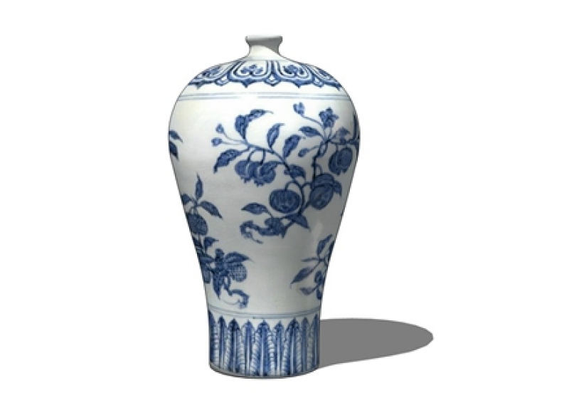 新中式装饰花瓶su模型下载 新中式装饰花瓶su模型下载