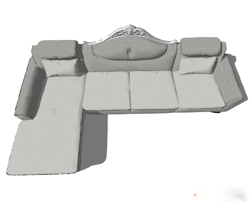 浅色沙发su模型综合效果图