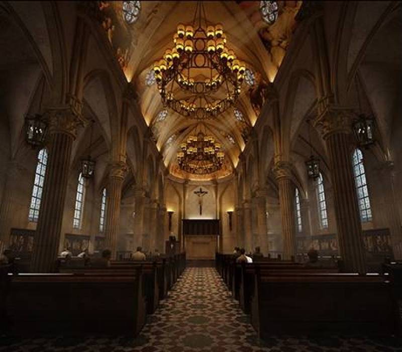 欧式古典教堂 欧式古典吊灯3D模型下载 欧式古典教堂 欧式古典吊灯3D模型下载