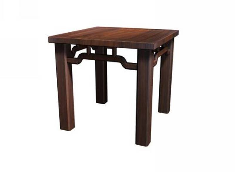 传统中式原木色方型木艺凳子3D模型下载 传统中式原木色方型木艺凳子3D模型下载