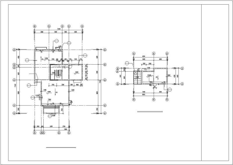 现代豪华别墅建筑设计施工图