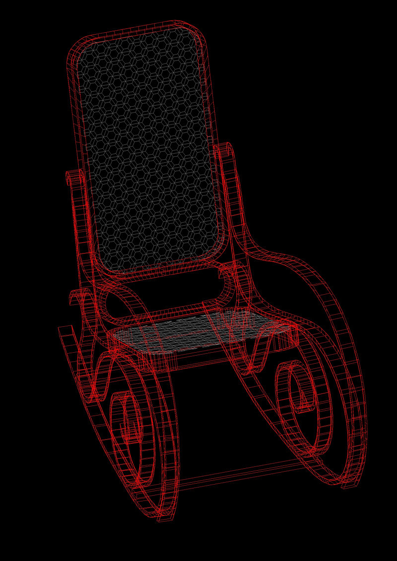 椅子cad模型