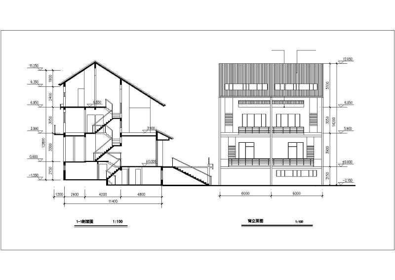 163平米别墅建筑设计施工图