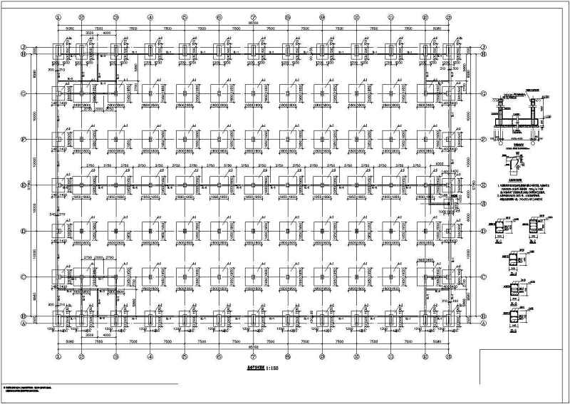苏州某三层钢管桁架框架结构厂房结构施工图