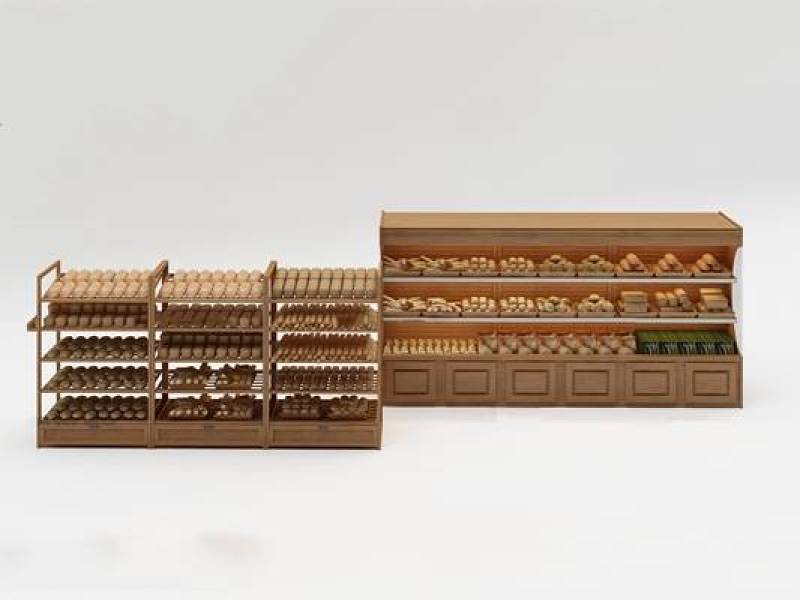 现代面包架置物架3D模型下载 现代面包架置物架3D模型下载