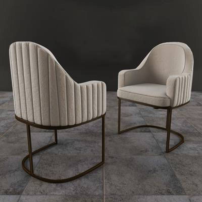 现代休闲布艺椅子3D模型下载 现代休闲布艺椅子3D模型下载