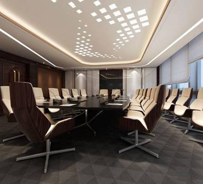 现代办公会议室3D模型下载 现代办公会议室3D模型下载