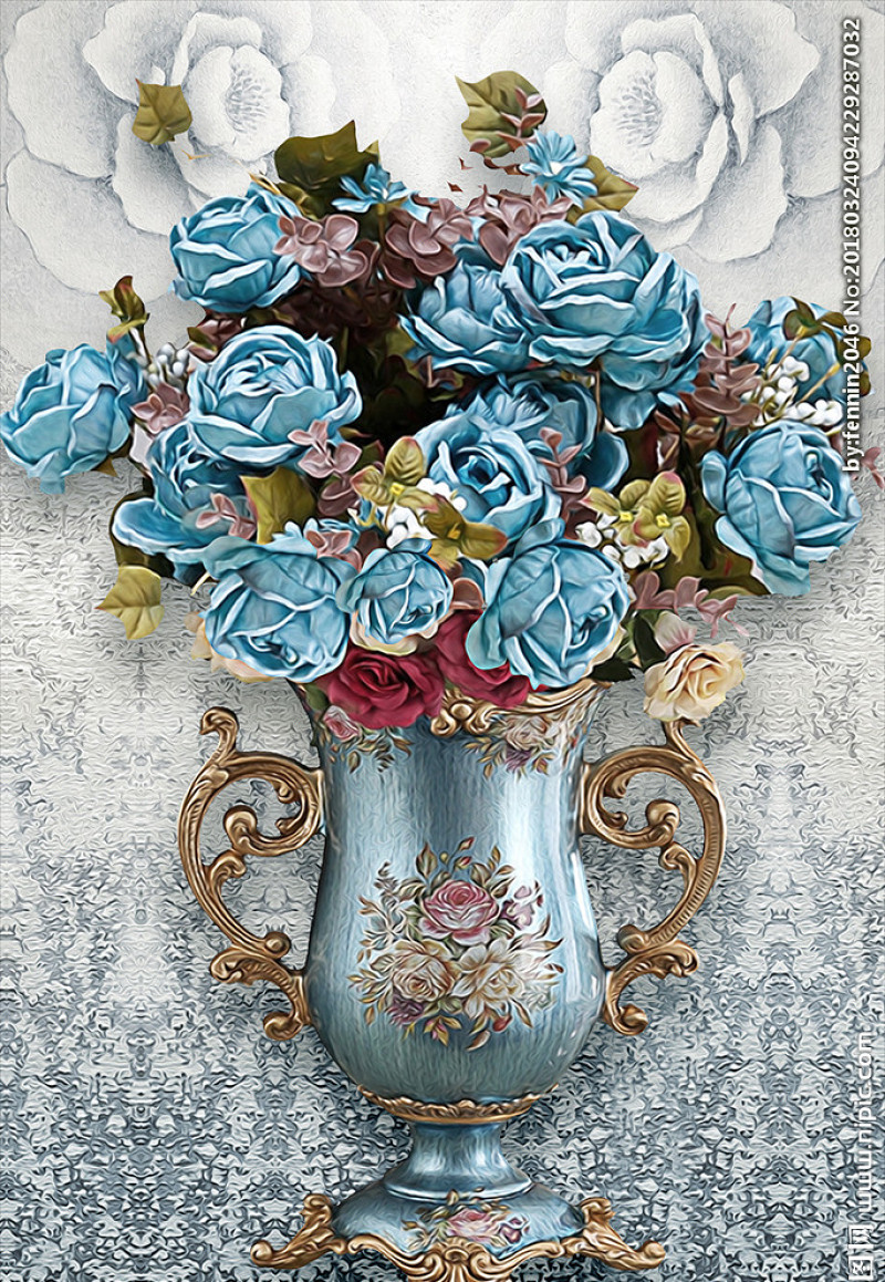 欧式复古花瓶装饰图片