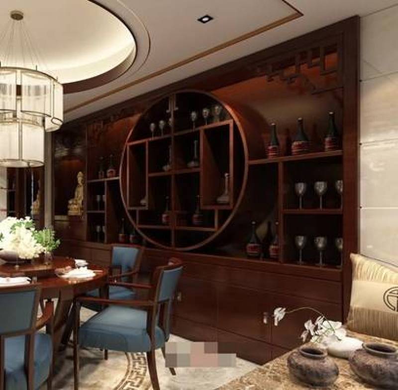 新中式家居餐厅3D模型下载 新中式家居餐厅3D模型下载