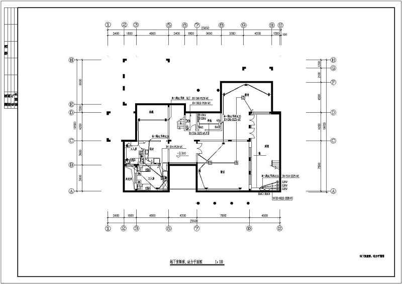 某地2层砖混结构别墅电气设计施工图