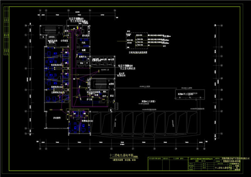 十二层电力CAD图纸