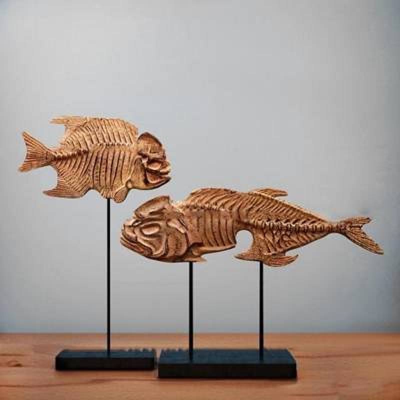 现代鱼骨摆件组合3D模型下载 现代鱼骨摆件组合3D模型下载