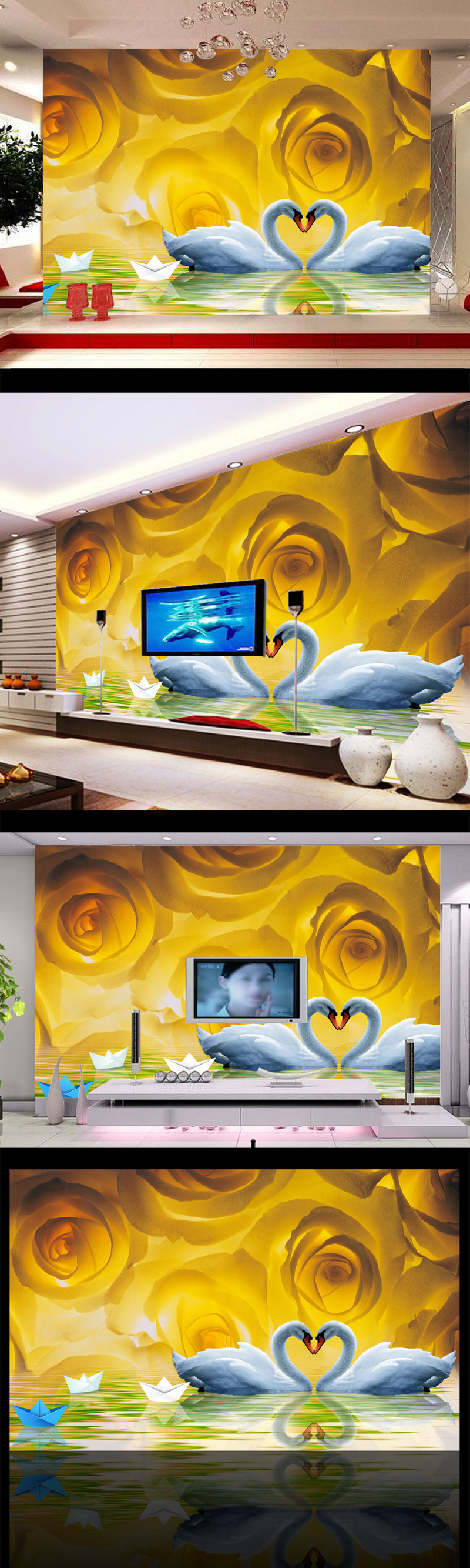3D立体电视背景墙装饰