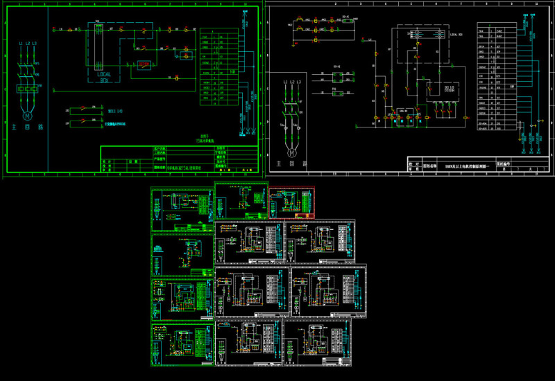 几种电机控制原理图CAD图纸
