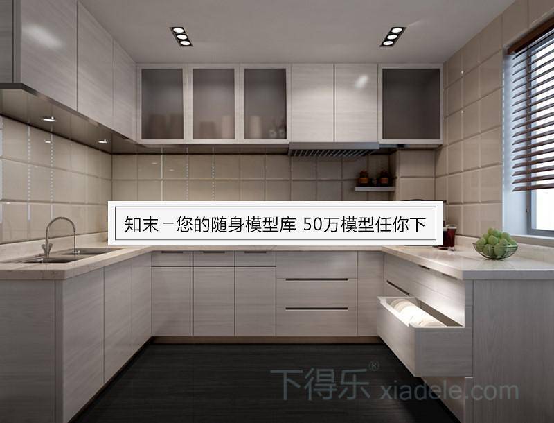 现代都市简约白色厨房1橱柜 料理台 家装空间 厨房设计3D模型下载 现代都市简约白色厨房1橱柜 料理台 家装空间 厨房设计3D模型下载